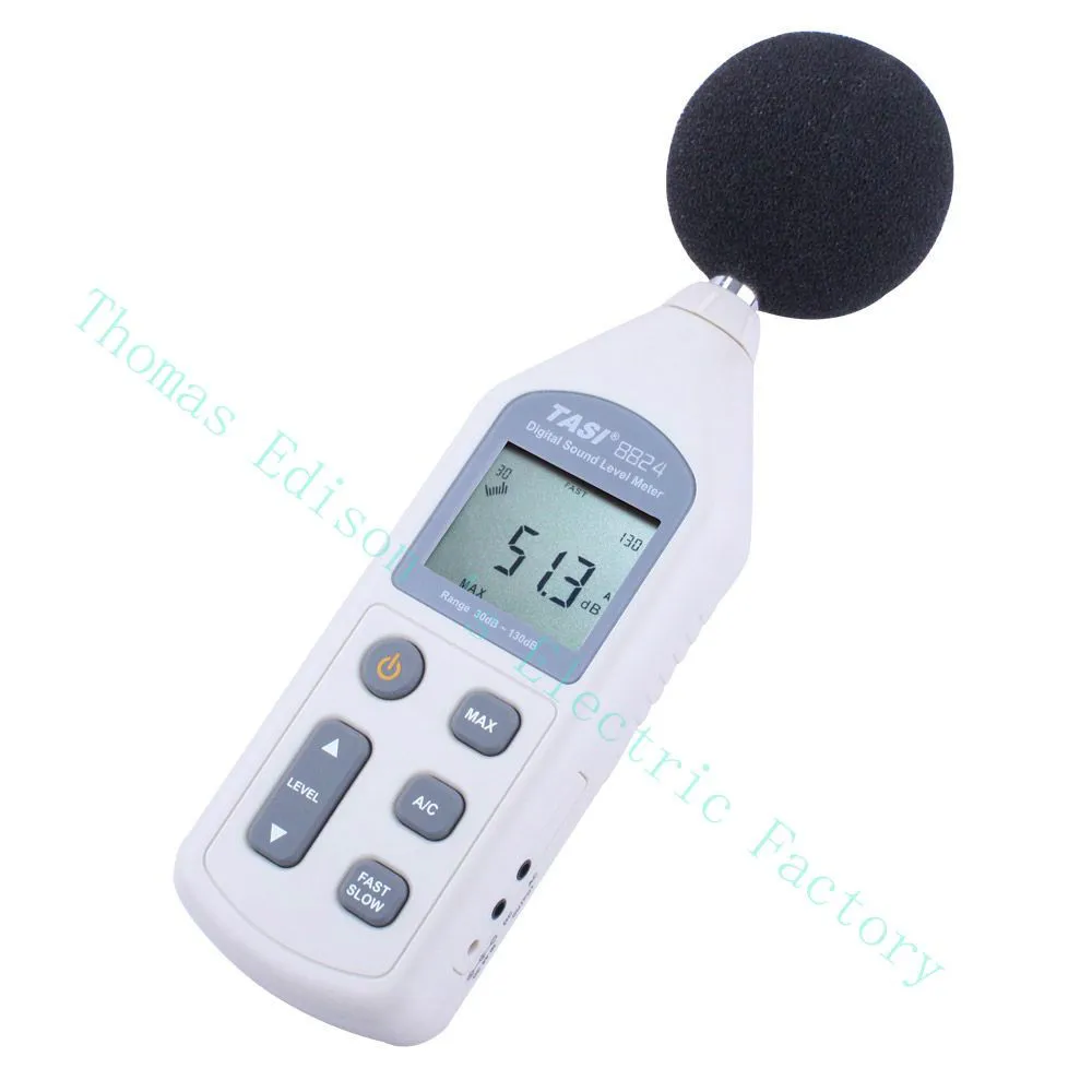 High quality TASI-8824 Digital Sound Level Meter DB tester Portable Noise Meter 30 to 130 dBA Condenser microphone Anemometer
High quality TASI-8824 Digital Sound Level Meter DB tester Portable Noise Meter 30 to 130 dBA Condenser microphone Anemometer