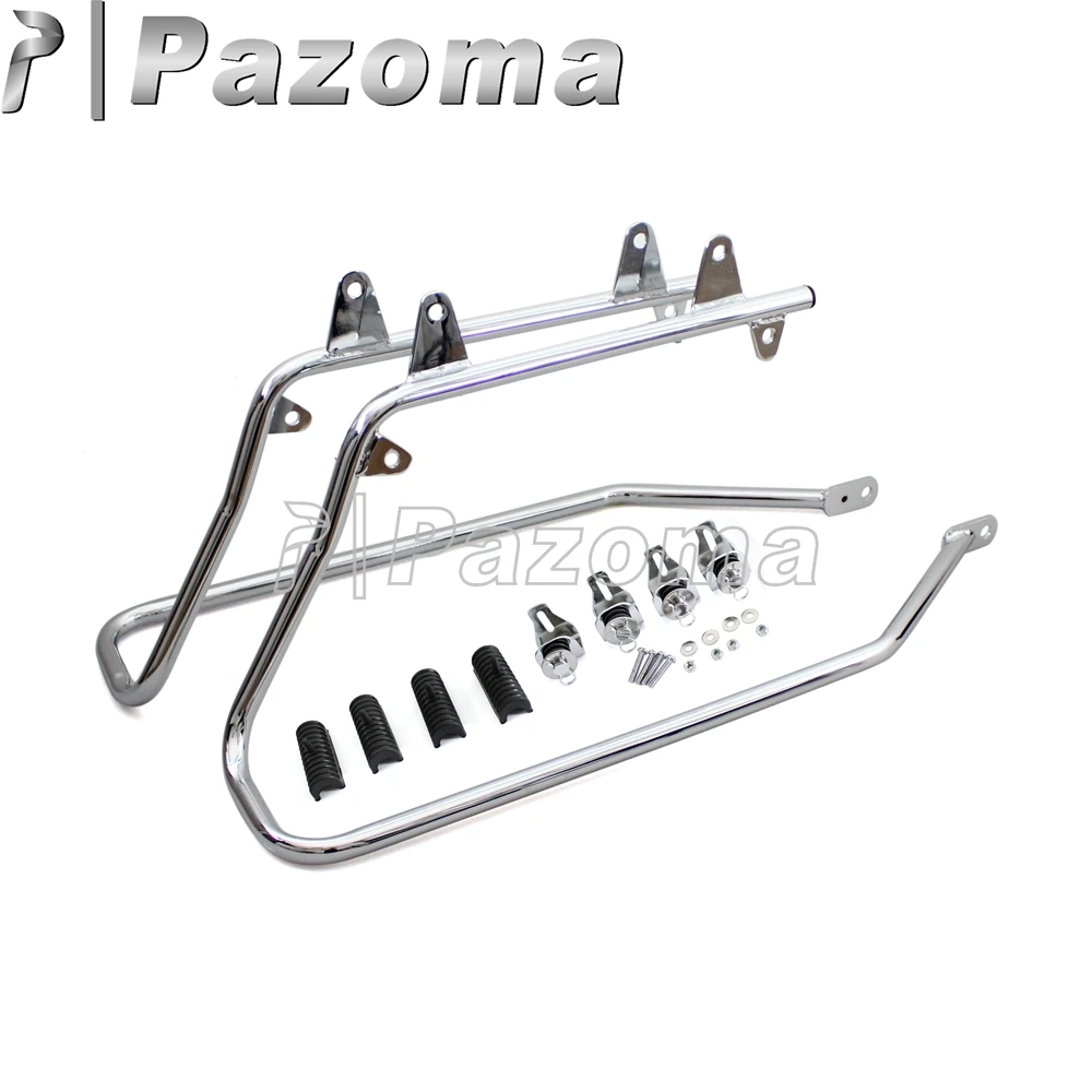 Chrome Heavy Duty Saddlebag Saddle Bags Conversion Brackets Mount for Harley Softail Fat Boy Heritage 1986-2013
Chrome Heavy Duty Saddlebag Saddle Bags Conversion Brackets Mount for Harley Softail Fat Boy Heritage 1986-2013