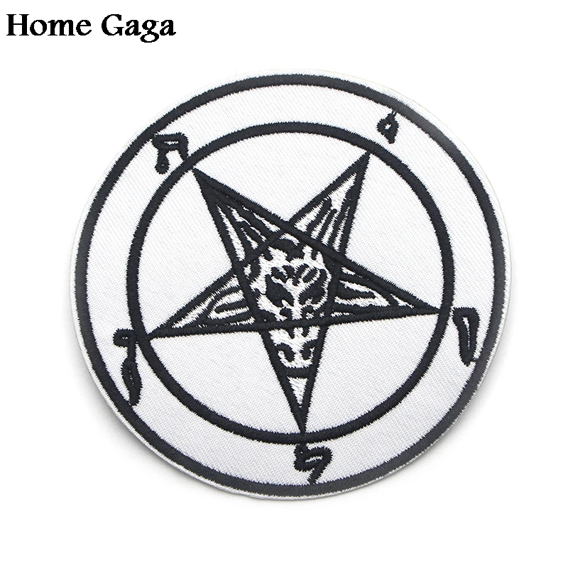 D0350 Homegaga Satanic goat's head Baphomet pentagram Embroidered Iron on sewing Patches thermal transfer paper for DIY clothing
D0350 Homegaga Satanic goat's head Baphomet pentagram Embroidered Iron on sewing Patches thermal transfer paper for DIY clothing