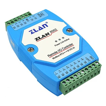 Intelligent device ZLAN6002 Remote IO Controller RS485 Modbus RTU Support 4ch relay output, 4ch digital input, 2 analog input 
Intelligent device ZLAN6002 Remote IO Controller RS485 Modbus RTU Support 4ch relay output, 4ch digital input, 2 analog input