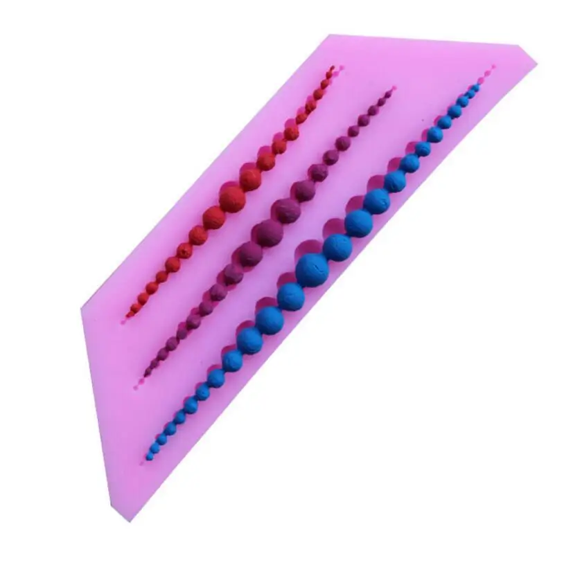 Sale New Three Line Different Size Beads Shape 3d Mold Cookware Dining Bar Non-stick Cake Decorating Fondant Mould Tools
Sale New Three Line Different Size Beads Shape 3d Mold Cookware Dining Bar Non-stick Cake Decorating Fondant Mould Tools