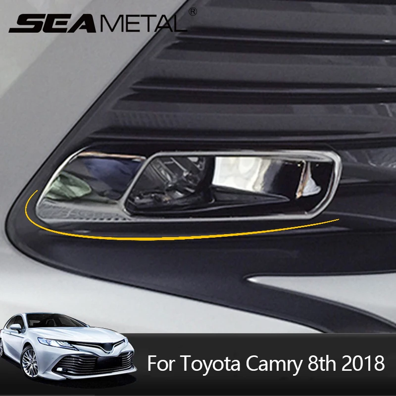 Car Front Fog Lamps Cover Sticker Trim For Toyota Camry 8th XV70 2018 2Pc ABS Chrome Bumber Light Special Car-styling Decoration
Car Front Fog Lamps Cover Sticker Trim For Toyota Camry 8th XV70 2018 2Pc ABS Chrome Bumber Light Special Car-styling Decoration