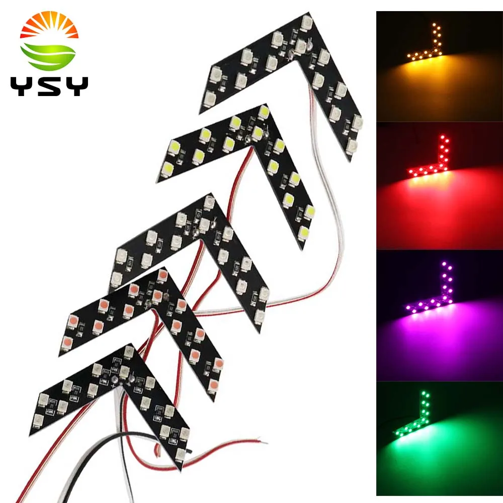 YSY 200X Car Styling 14 SMD LED Arrow Panel For Car Rear View Mirror Indicator Turn Signal Light Car led Parking Yellow Red pink
YSY 200X Car Styling 14 SMD LED Arrow Panel For Car Rear View Mirror Indicator Turn Signal Light Car led Parking Yellow Red pink