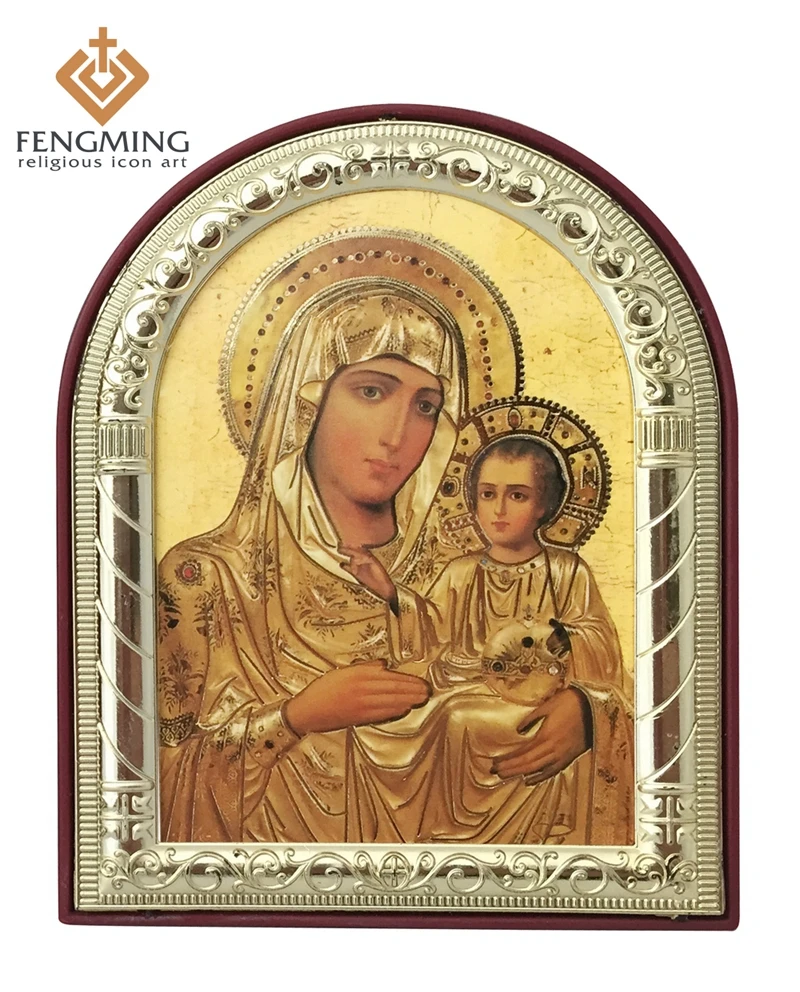 can custom Religious gifts home decoration Metal silver gold frame mother mary picture Jerusalem baby Jesus on plastic pendant
can custom Religious gifts home decoration Metal silver gold frame mother mary picture Jerusalem baby Jesus on plastic pendant