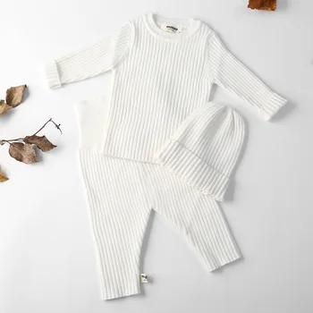 3pcs/set Autumn Winter Baby Girl Clothes Knit Ribbed Sweater Boys Sweaters Pants Hats Bottoming Shirt Children's Clothing 0-3Y
3pcs/set Autumn Winter Baby Girl Clothes Knit Ribbed Sweater Boys Sweaters Pants Hats Bottoming Shirt Children's Clothing 0-3Y