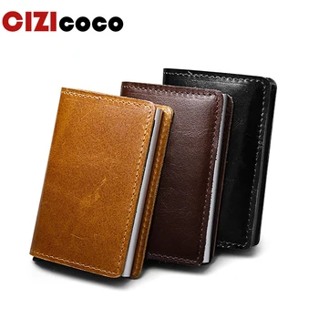 Men And Women Genuine Leather Card Holder RFID Blocking Credit Card Holder Aluminium Business Card Holder Mini Purse
Men And Women Genuine Leather Card Holder RFID Blocking Credit Card Holder Aluminium Business Card Holder Mini Purse