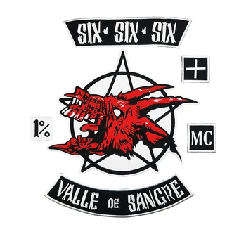 SIX VALLE DE SANGRE Motorcycle Patch Garment Accessory Embroidered Patches For Clothing Stickers On Clothes Iron On Patches
SIX VALLE DE SANGRE Motorcycle Patch Garment Accessory Embroidered Patches For Clothing Stickers On Clothes Iron On Patches