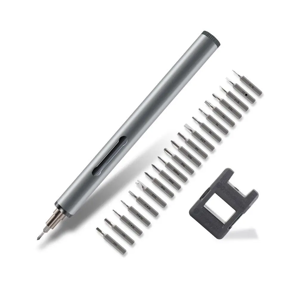 21 in1 Precision Mini Handheld Cordless Electric Screwdriver For Phone Camera Precise Repair Tools with 20 Bits
21 in1 Precision Mini Handheld Cordless Electric Screwdriver For Phone Camera Precise Repair Tools with 20 Bits