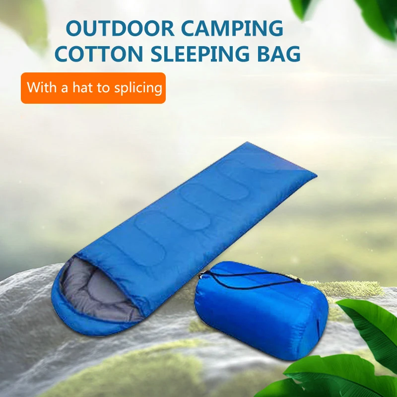 Envelope Type Outdoor Camping Adult Sleeping Bag Portable Ultralight Waterproof Travel By Walking Cotton Sleeping Bag 210*75CM
Envelope Type Outdoor Camping Adult Sleeping Bag Portable Ultralight Waterproof Travel By Walking Cotton Sleeping Bag 210*75CM