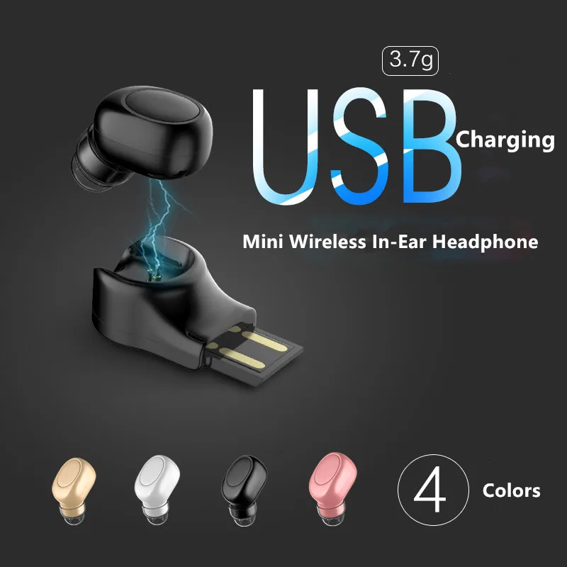 Fanshu Mini Bluetooth Earphone Wireless Headset Invisible Headphone In-Ear Earbud Earpiece with Microphone Magnetic USB Charging
Fanshu Mini Bluetooth Earphone Wireless Headset Invisible Headphone In-Ear Earbud Earpiece with Microphone Magnetic USB Charging