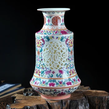 Jingdezhen Hongxuan ceramic hollow Vase Decoration modern minimalist dining table decoration porcelain flour
Jingdezhen Hongxuan ceramic hollow Vase Decoration modern minimalist dining table decoration porcelain flour
