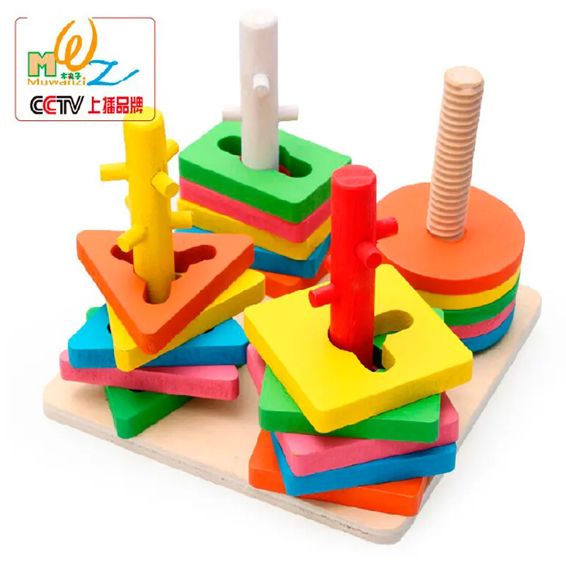 MWZ Wooden Educatioanl Block Color Shape Recognization Plastic Column Toy for Children Matching Interactive Parent-child Baby
MWZ Wooden Educatioanl Block Color Shape Recognization Plastic Column Toy for Children Matching Interactive Parent-child Baby