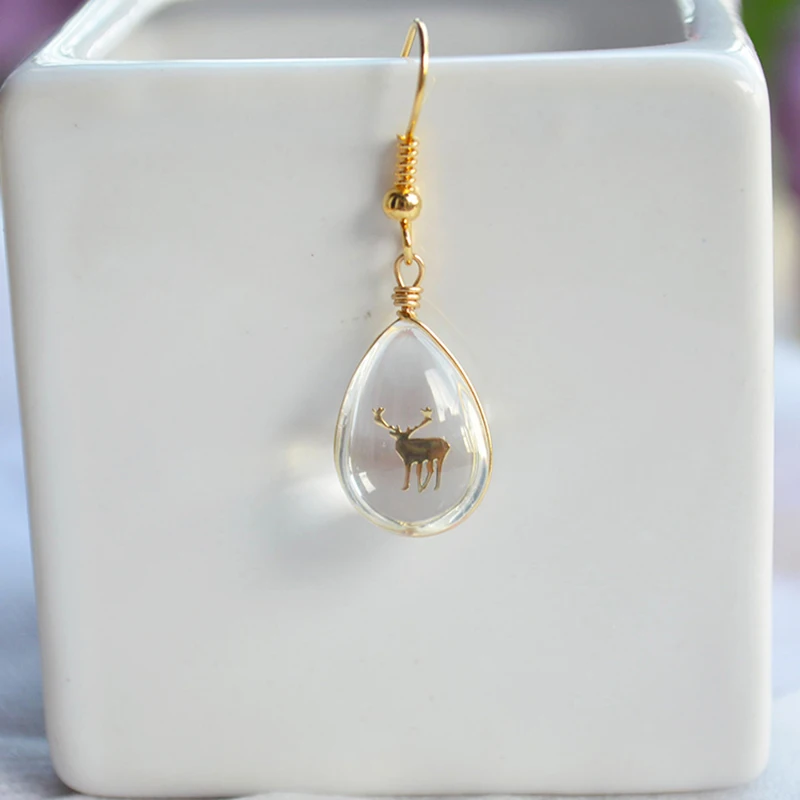 a Pair Deer Elk Animal Water Drop Double Sided Gold Color Dangle Earrings For Women Boho Fashion Jewelry Bohemian 2019 Cute
a Pair Deer Elk Animal Water Drop Double Sided Gold Color Dangle Earrings For Women Boho Fashion Jewelry Bohemian 2019 Cute