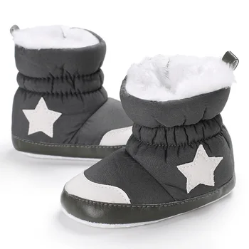 Soft bottom Newborn baby boot winter keep warm shoes with thick fur infant girls boys first walker white star baby moccasins
Soft bottom Newborn baby boot winter keep warm shoes with thick fur infant girls boys first walker white star baby moccasins