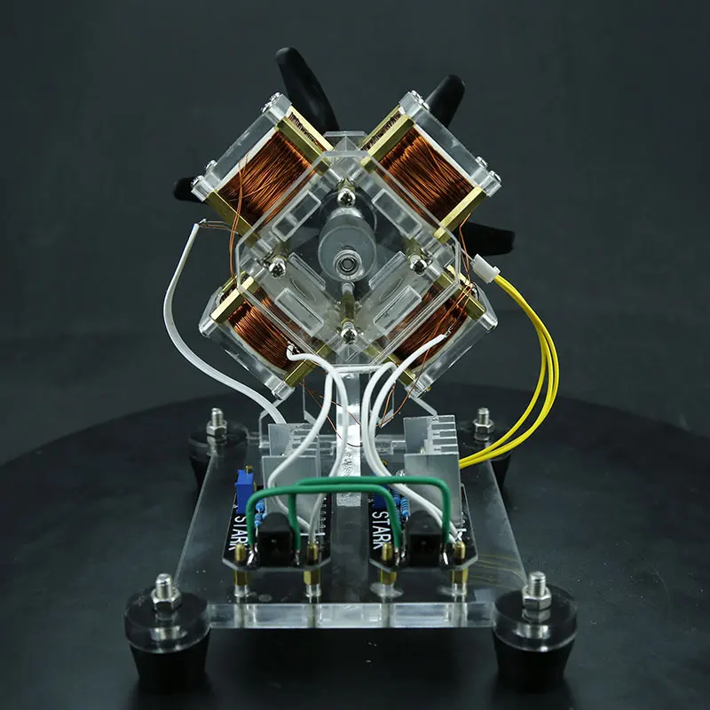Four-coil Fan-blade High-speed Hall Motor Engine Model Kid's Learning Educational Toy Creative Decoration Physics Inventions
Four-coil Fan-blade High-speed Hall Motor Engine Model Kid's Learning Educational Toy Creative Decoration Physics Inventions