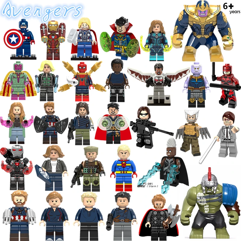 Super Heroes Figures Marvel The Hulk Spiderman Iron Man Thor Building Blocks Compatible With Legoingly Bricks Toys For Children
Super Heroes Figures Marvel The Hulk Spiderman Iron Man Thor Building Blocks Compatible With Legoingly Bricks Toys For Children