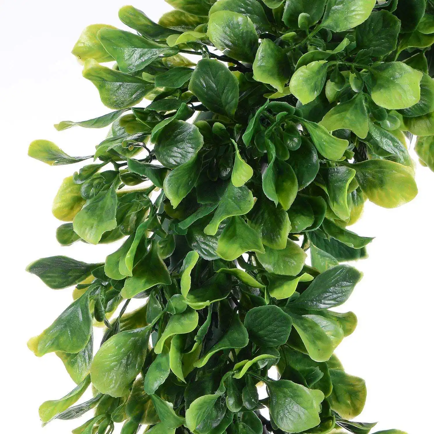 15 Boxwood Wreath with White Flower Buds for Front Door Wall Window Party D/écor Lvydec Artificial Green Leaves Wreath