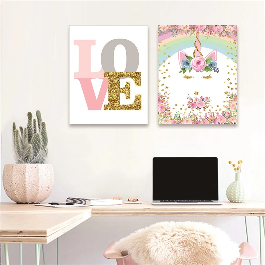 Laeacco Nordic Canvas Calligraphy Painting Cartoon Wall Artwork LOVE Unicorn Posters and Prints Home Living Room Bedroom Decor
Laeacco Nordic Canvas Calligraphy Painting Cartoon Wall Artwork LOVE Unicorn Posters and Prints Home Living Room Bedroom Decor