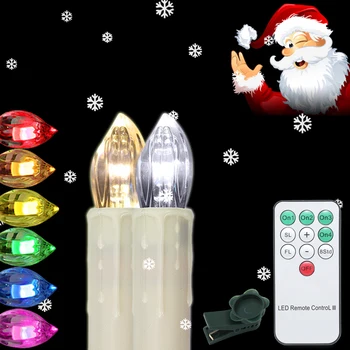 20pcs Merry Xmas LED Candle Battery Powered multicolor Romantic soft lighting Flameless Christmas Wedding Indoor Outdoor Decor
20pcs Merry Xmas LED Candle Battery Powered multicolor Romantic soft lighting Flameless Christmas Wedding Indoor Outdoor Decor