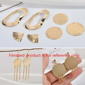 

30pcs/lot geometry scallop/rounds/Polygon shape copper floating locket charms diy jewelry earrings/garments pendant accessory
