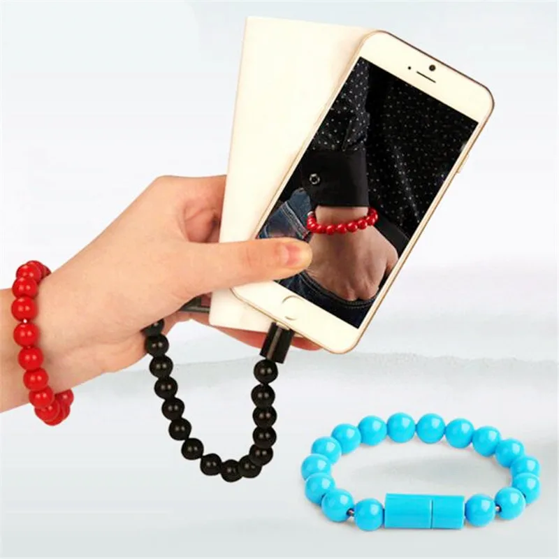 Micro USB2.0 Creatively USB Data Sync Charging Cable Bead Bracelet Charger Pure Color For iPhone Android 8pin Type C for Samsung
Micro USB2.0 Creatively USB Data Sync Charging Cable Bead Bracelet Charger Pure Color For iPhone Android 8pin Type C for Samsung