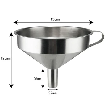 Tool Funnel Handle 11/13/15cm Decanting Jam Pouring Silver Kitchen Stainless Steel Removable Strainer
Tool Funnel Handle 11/13/15cm Decanting Jam Pouring Silver Kitchen Stainless Steel Removable Strainer