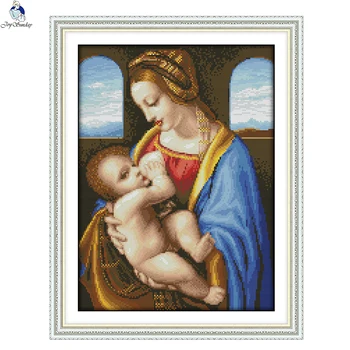 JoySunday cross stitch kits needlework Virgin and the Son 11 Figure Portrait 14CT11CT cotton painting gift art wholesale Deal
JoySunday cross stitch kits needlework Virgin and the Son 11 Figure Portrait 14CT11CT cotton painting gift art wholesale Deal