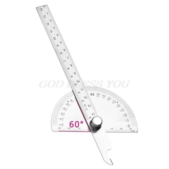 180 Angle Ruler Round Head Rotary Protractor Adjustable Universal Stainless Steel Measuring Tool
180 Angle Ruler Round Head Rotary Protractor Adjustable Universal Stainless Steel Measuring Tool