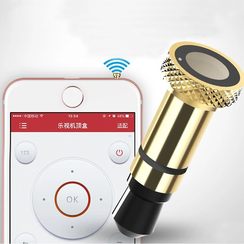 Mobile phone universal remote control 6s infrared transmitter accessories dust plug |