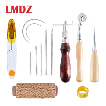 LMDZ 13Pcs/Set Leather Sewing Tools DIY Leather Craft Tools Hand Stitching Tool Kit with Groover Awl Waxed Thread Thimble Kit
LMDZ 13Pcs/Set Leather Sewing Tools DIY Leather Craft Tools Hand Stitching Tool Kit with Groover Awl Waxed Thread Thimble Kit