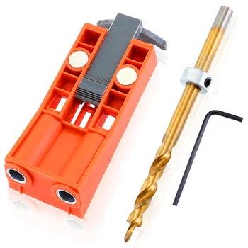Pocket Hole Jig System With Magnet 9.5Mm Step Drill Wood Drill Positioning Slider Plastic Dowel Jig Tool For Carpentry
Pocket Hole Jig System With Magnet 9.5Mm Step Drill Wood Drill Positioning Slider Plastic Dowel Jig Tool For Carpentry