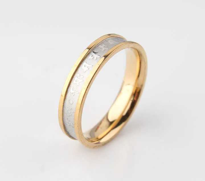 Never fade 316L Titanium Stainless Steel Rotating Blessing Ring, Power Lucky "Om Mani Padme Hum" Sanskrit Mantra Style Ring
Never fade 316L Titanium Stainless Steel Rotating Blessing Ring, Power Lucky "Om Mani Padme Hum" Sanskrit Mantra Style Ring