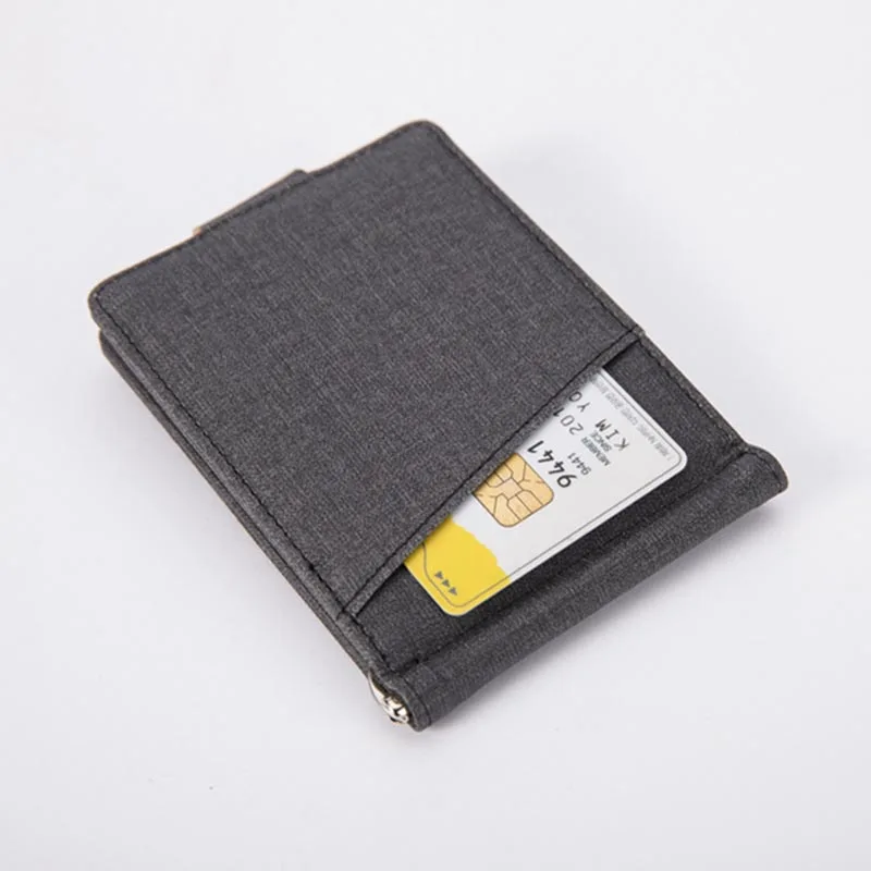 Men Wallet Short Money Clip Wallet Metal Leather Slim Male Card Organizer Minimalist Wallet
Men Wallet Short Money Clip Wallet Metal Leather Slim Male Card Organizer Minimalist Wallet