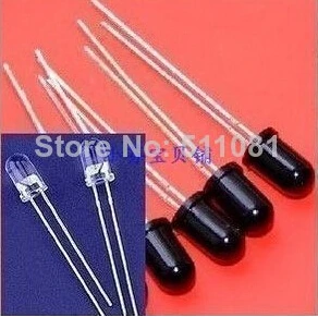 10pair 5mm Infrared receiver and Infrared emitting transmit diodes IR LED