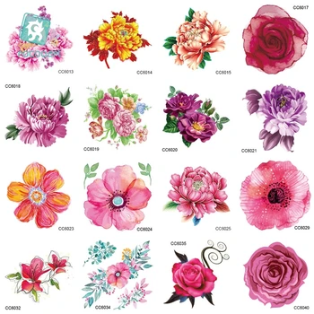 MB CC Flowers Color Flowers Floral Peony Designer Temporary Tattoo Sticker Body Art Water Transfer Fake Taty for Face Tatoo
MB CC Flowers Color Flowers Floral Peony Designer Temporary Tattoo Sticker Body Art Water Transfer Fake Taty for Face Tatoo
