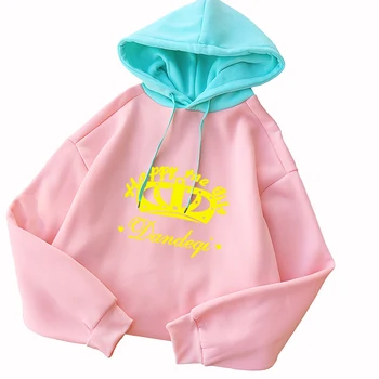 Autumn Warm Fleece Hoodies Women Fashion Harajuku Pink Sweatshirts Long Sleeve Kawaii Crown Pint Female Splicing Moletom Clothes
Autumn Warm Fleece Hoodies Women Fashion Harajuku Pink Sweatshirts Long Sleeve Kawaii Crown Pint Female Splicing Moletom Clothes