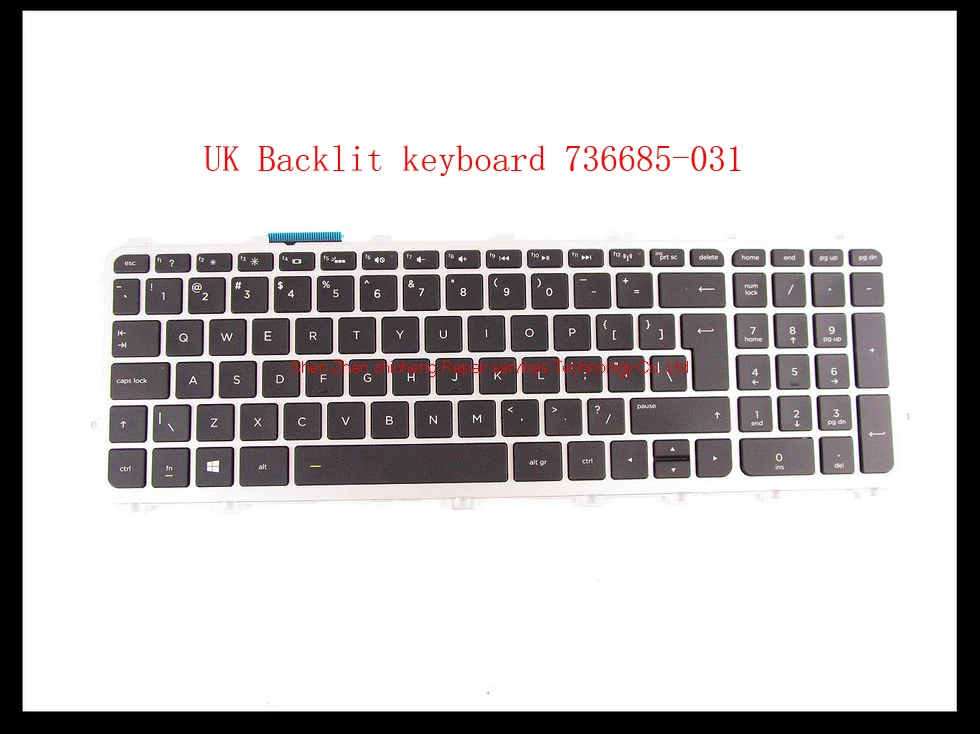 For HP ENVY 15- j 17-j UK backlit keyboard with Frame V140626A 736685-031 KR backlit keyboard with silver Frame 720244-AD1
For HP ENVY 15- j 17-j UK backlit keyboard with Frame V140626A 736685-031 KR backlit keyboard with silver Frame 720244-AD1