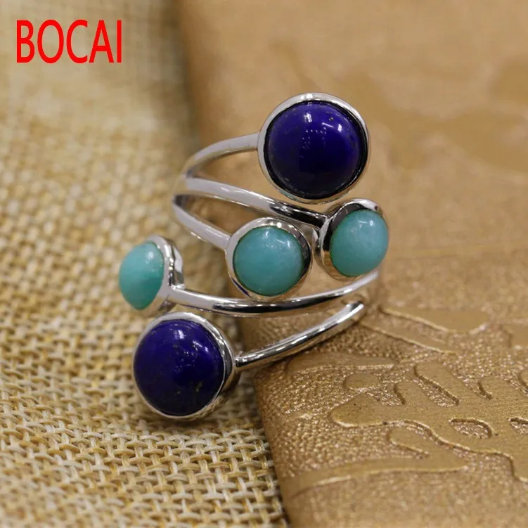 925silver products, new atmosphere, beautiful women, mosaic natural lapis lazuli, Tianhe stone combination, S925 rings
925silver products, new atmosphere, beautiful women, mosaic natural lapis lazuli, Tianhe stone combination, S925 rings