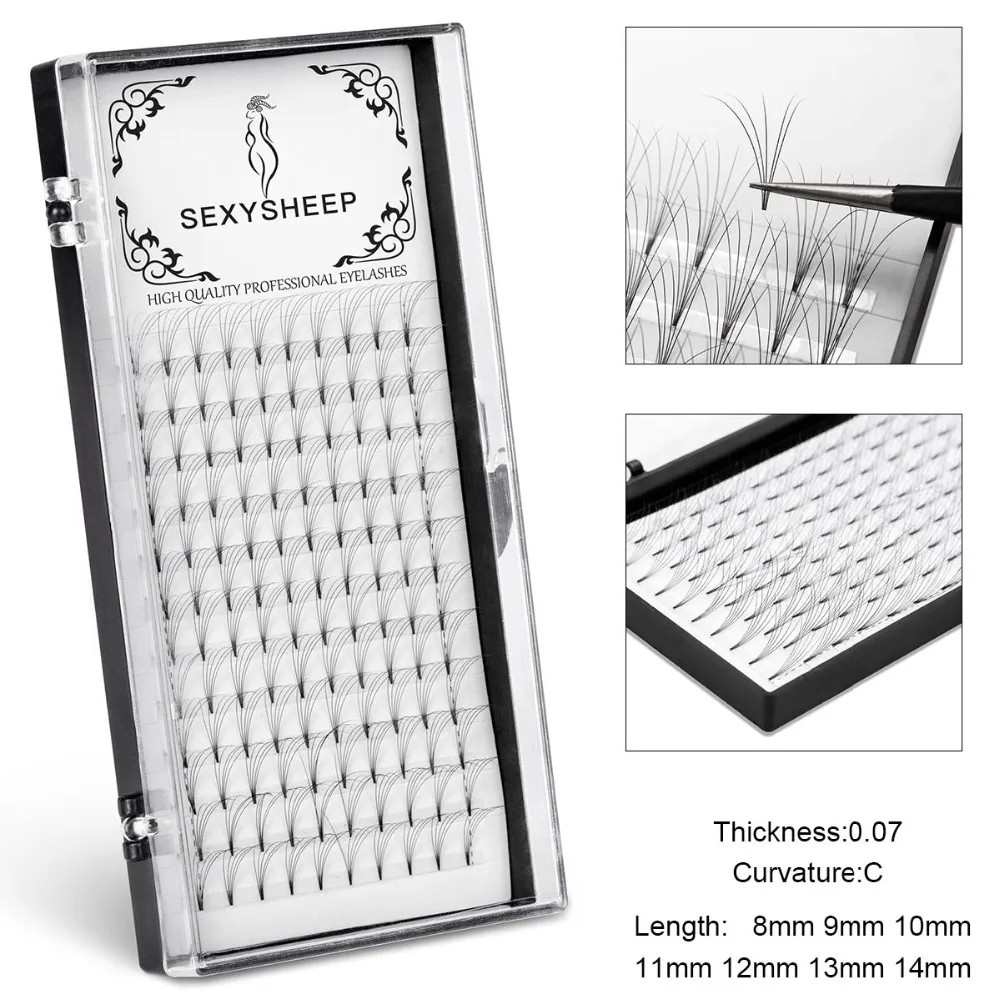 SESYSHEEP Natural Long 5P 120pcs/box Grafting Eyelashes Makeup Individual Fake Eyelashes Grafting fake Lashes Extension Tools
SESYSHEEP Natural Long 5P 120pcs/box Grafting Eyelashes Makeup Individual Fake Eyelashes Grafting fake Lashes Extension Tools