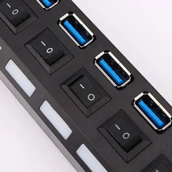 7 Ports usb 3.0 hub High Speed 480 Mbps Adapter usb splitter Hub 3.0 2.0 With Power on off Switch For PC Laptop Computer PC
7 Ports usb 3.0 hub High Speed 480 Mbps Adapter usb splitter Hub 3.0 2.0 With Power on off Switch For PC Laptop Computer PC