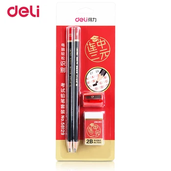 Deli Pencil Simple Set 2B pencil Writing Painting Supplies For School Stationary Office Accessories Extra sharpener and eraser
Deli Pencil Simple Set 2B pencil Writing Painting Supplies For School Stationary Office Accessories Extra sharpener and eraser