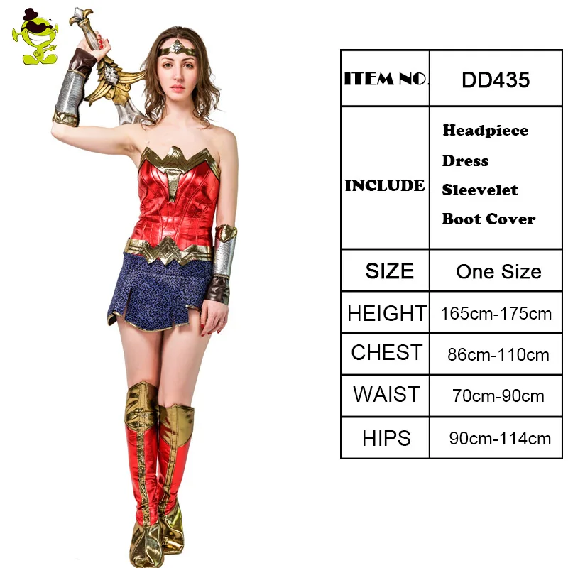 Diana Themyscira Wonder Woman Movie Fancy Dress Halloween Deluxe Adult Costume