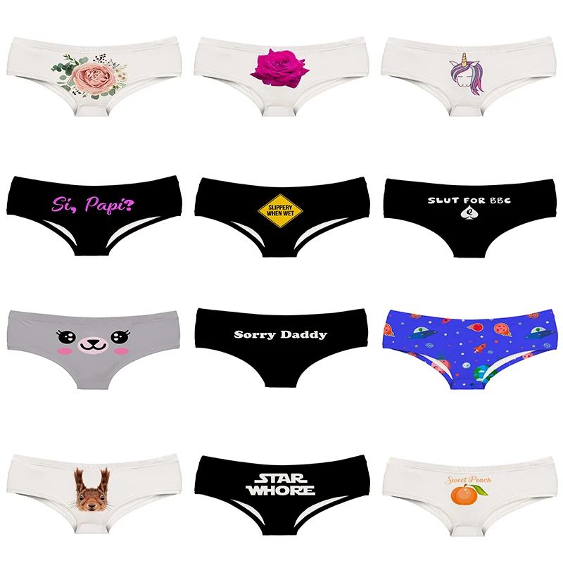 3D Rose Printed Women Panties Sad Unicorn Girl Briefs Lady Underwear With Space Peach Squirrel Warning Signs By Polyester
3D Rose Printed Women Panties Sad Unicorn Girl Briefs Lady Underwear With Space Peach Squirrel Warning Signs By Polyester