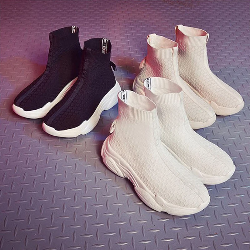 Sneakers Women Knit Upper Breathable Sport Shoes Mesh Boots Woman Thick Bottom Shoes High Top Sneakers Shoes For Women XWX7330
Sneakers Women Knit Upper Breathable Sport Shoes Mesh Boots Woman Thick Bottom Shoes High Top Sneakers Shoes For Women XWX7330