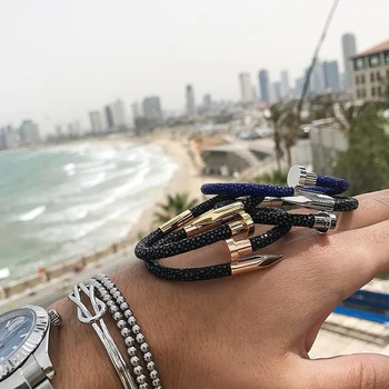 2017 Trendy Genuine Stingray Bracelet with 316L Stainless Steel Nail Bracelet Leahter Black Stingray Bracelet Bangle BL-0296
2017 Trendy Genuine Stingray Bracelet with 316L Stainless Steel Nail Bracelet Leahter Black Stingray Bracelet Bangle BL-0296