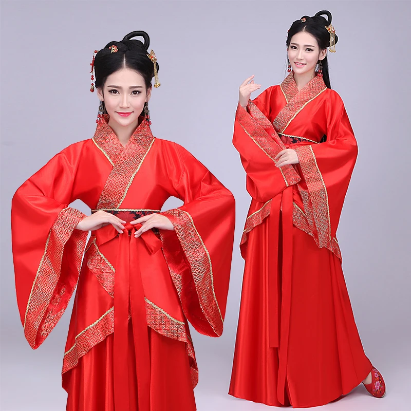 Women Traditional Chinese Hanfu Retro Dress Fairy Princess Tang Suit
