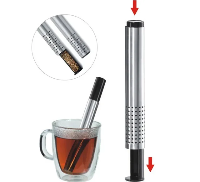Hot Selling Portable Tea Infuser Tea Strainer Stick Stainless Steel Pipe Design Mesh Tea Filter Coffee Teapot Tools
Hot Selling Portable Tea Infuser Tea Strainer Stick Stainless Steel Pipe Design Mesh Tea Filter Coffee Teapot Tools
