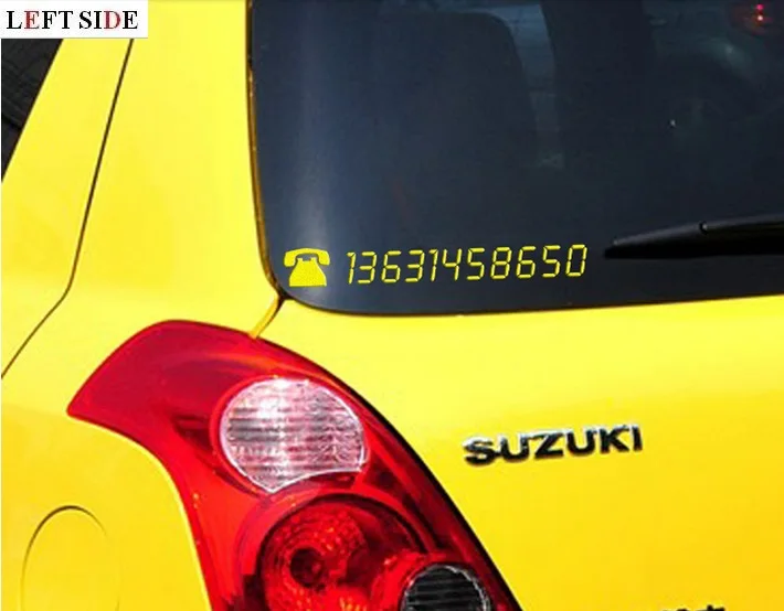 LEFT SIDE Car Stickers Move The Phone Number To Customize Temporary Parking Phone Number Front End on LCD Digital Car Sticker
LEFT SIDE Car Stickers Move The Phone Number To Customize Temporary Parking Phone Number Front End on LCD Digital Car Sticker