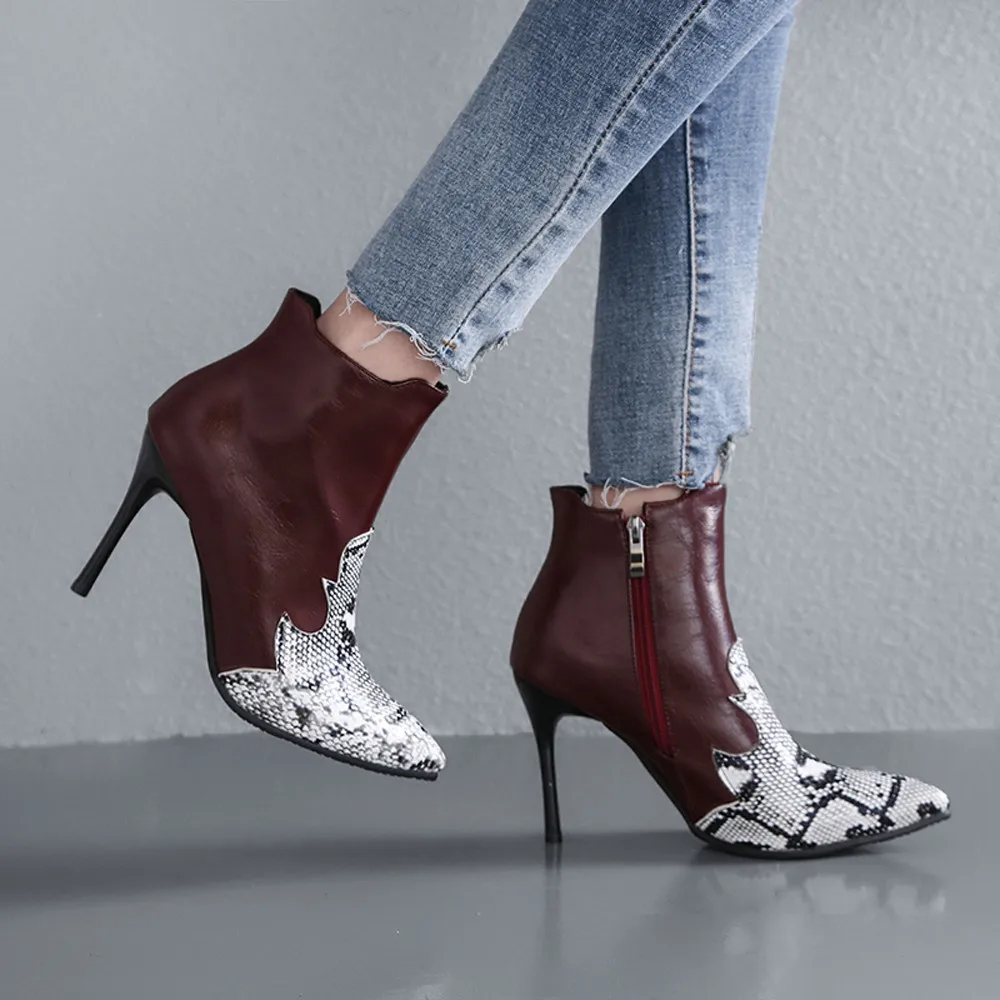 MUQGEW women shoes ankle boots 2018 Fashion Snake Stitchi Shoes Pointed-Toe Mixed Color Fine Heel Martin Boots botte femme
MUQGEW women shoes ankle boots 2018 Fashion Snake Stitchi Shoes Pointed-Toe Mixed Color Fine Heel Martin Boots botte femme