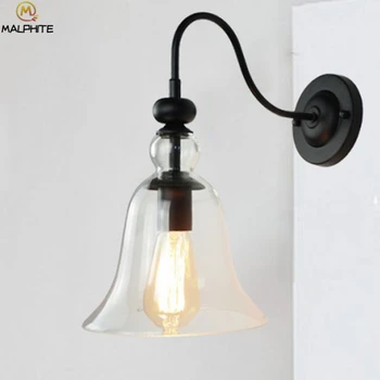 Modern Clear Glass Wall Lamp Simple Creative Aisle Corridor Decor Lamp Wall Living Room Hanging Bend Pipe Iron Bell Luminaires
Modern Clear Glass Wall Lamp Simple Creative Aisle Corridor Decor Lamp Wall Living Room Hanging Bend Pipe Iron Bell Luminaires